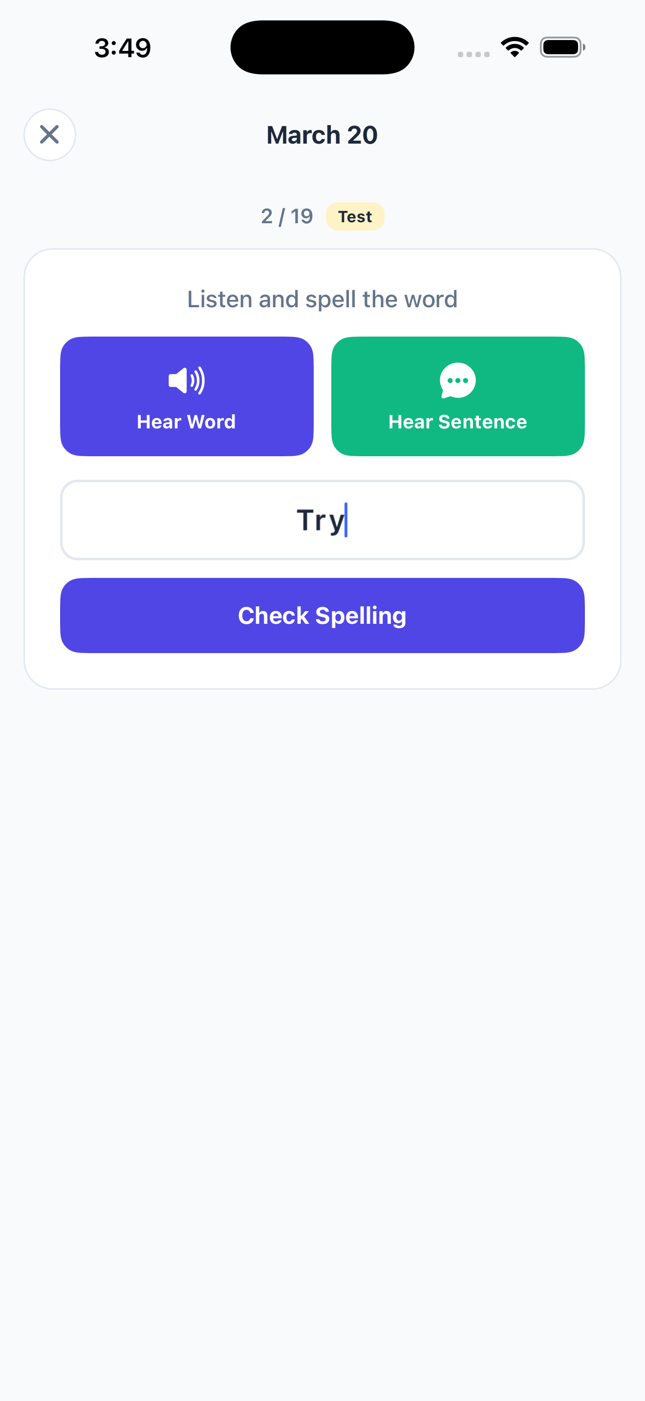 Better Speller on iPhone